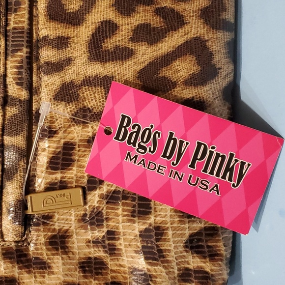 Pinky#6818-531cross body bag with top zipper Animal print - Picture 3 of 5